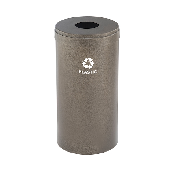 Glaro 16 gal Round Recycling Bin, Bronze Vein B-1532BV-BV-B7 - main