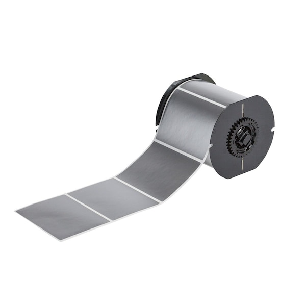 Brady Pre-Cut Label Stock Roll, Silver, Gloss B33-76-8591-SL - main