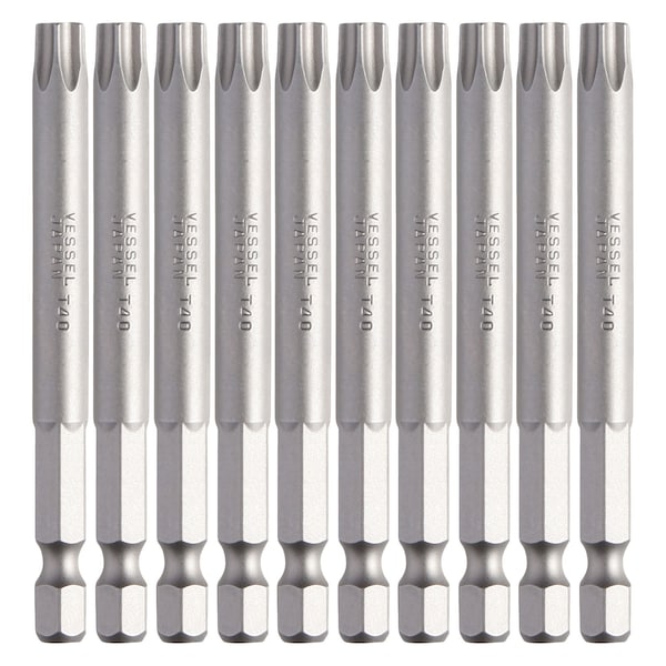 Vessel Power Bit 1/4" Hex B, T40x75H, PK10 B35T4075H - main