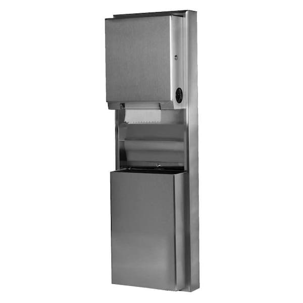 Bobrick Surface Mounted Paper Towel Dispenser/Waste Receptacle, SS B39619 - main