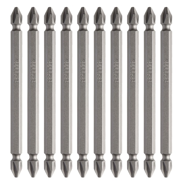 Vessel Double-Ended Bit 1/4" Hex B, +2x10, PK10 B43P2100G - main