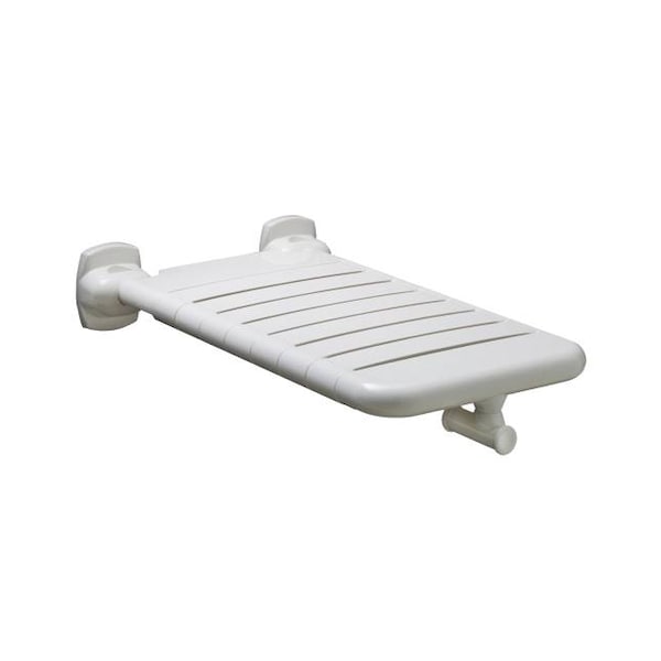 Bobrick B51811632 White Shower Furniture, 32" L, Seat : Polyamide 6 Nylon, Frame, Bracket: Steel, White B518116X32 - main