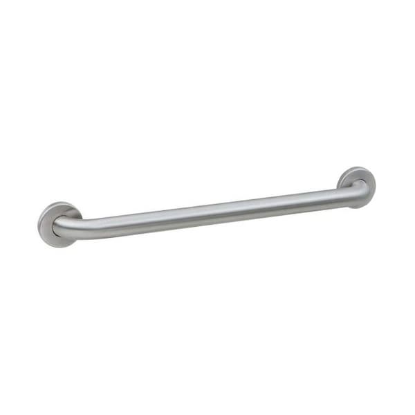 Bobrick Straight B580630 Satin Stainless Steel Grab Bar, 30" L, Stainless Steel, Satin Stainless Steel B5806X30 - main