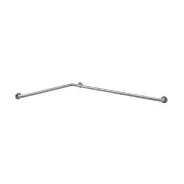 Bobrick Horizontal B58616 Satin Stainless Steel Grab Bar, 24" L, Stainless Steel, Satin Stainless Steel B58616 - main