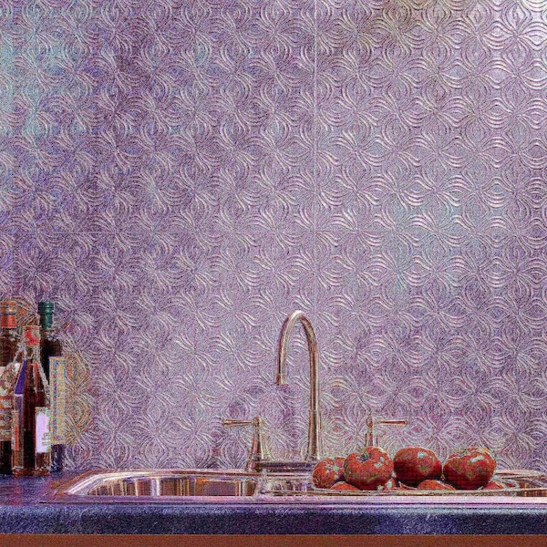 FASÄDE Fleur De Lis Decorative Vinyl 18in X 24in Backsplash Panel In Crosshatch Silver 5 Pack D96e6e25 C199 4042 968f 95b9f088d52b.f4b9c3d4c907be7d08dd2bb18ced526e