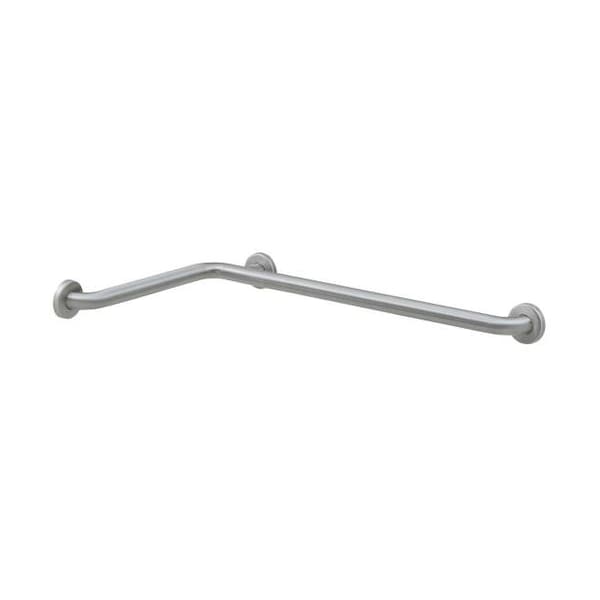 Bobrick Peened B686199 Satin Stainless Steel Grab Bar, 19-3/4" x 34-3/4" L, Stainless Steel B6861.99 - main