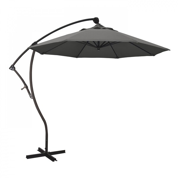 California Umbrella Patio Umbrella, Octagon, 95" H, Sunbrella Fabric, Charcoal 194061009871 - main