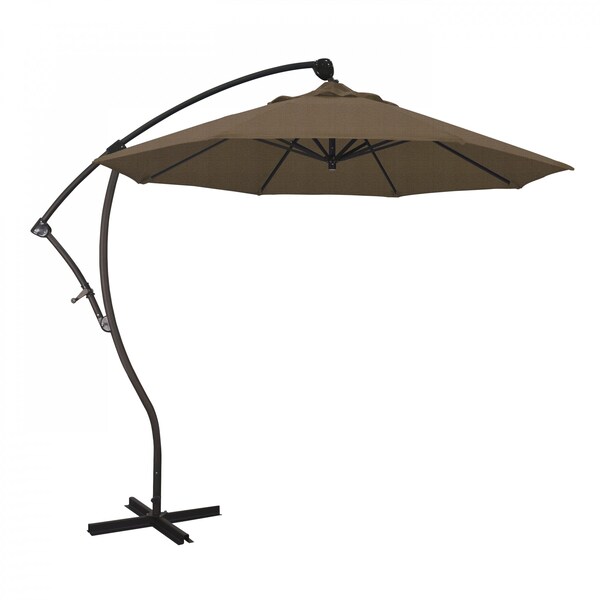 March Patio Umbrella, Octagon, 95" H, Olefin Fabric, Woven Sesame BA908117-F76