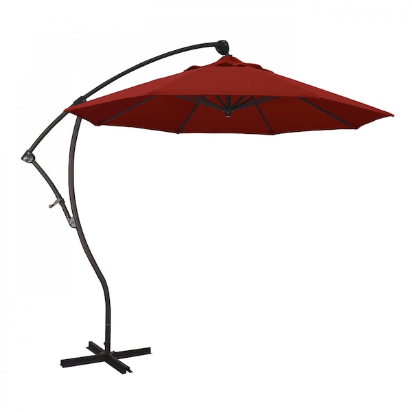 March Patio Umbrella, Octagon, 95" H, Pacifica Fabric, Red BA908117-SA03