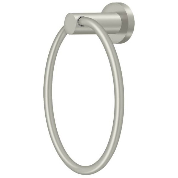 Deltana Towel Ring, Nobe Series Satin Nickel BBN2008-15