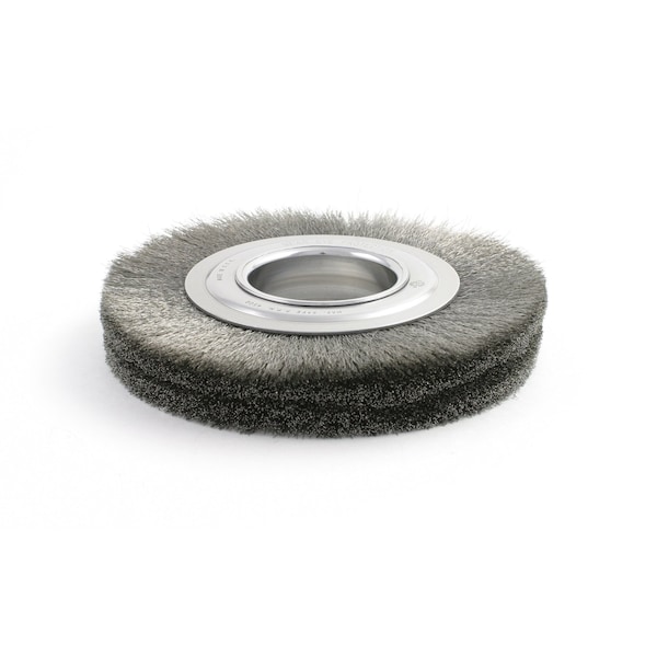 Weiler 01178 Narrow Face Crimped Wire Wheel, 8 In Dia X 3/4 In W, 0.014