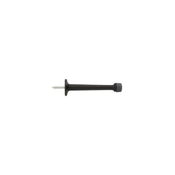 Deltana Baseboard Door Bumper, Solid Brass Oil Rubbed Bronze 4" BDS425U10B