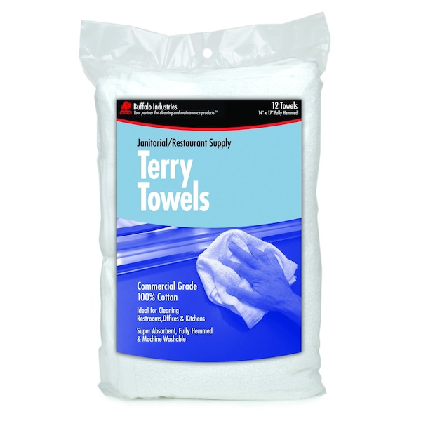 Buffalo Industries Janitorial Terry Towel Bg, PK3 60246 - main