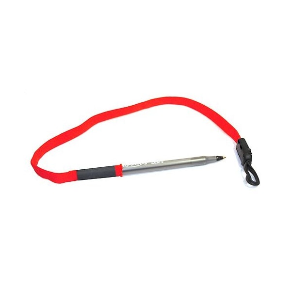 Ty-Flot Lanyard for Pen/Pencil, Red, PK100 BNCLP1RD - main