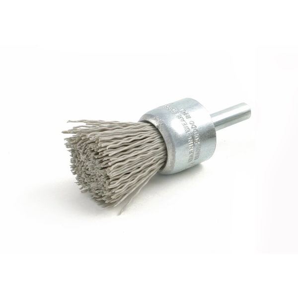 Brush Research BNS4AY320SC Abrasive End Brush, 0.500" Brush Diameter, 2.50" OAL, 320 Grit, Silicon Carbide (SC) BNS4AY320SC - main