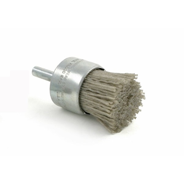 Brush Research BNS4AY80SC Abrasive End Brush, 0.500" Brush Diameter, 2.50" OAL, 80 Grit, Silicon Carbide (SC) BNS4AY80SC - main