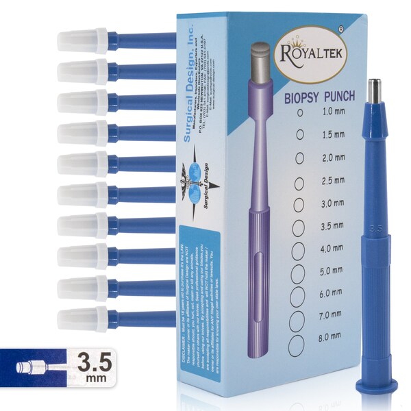 Surgical Design Disposable Biopsy Punch, Size 3.5mm, PK10 SDZR-0053 - main