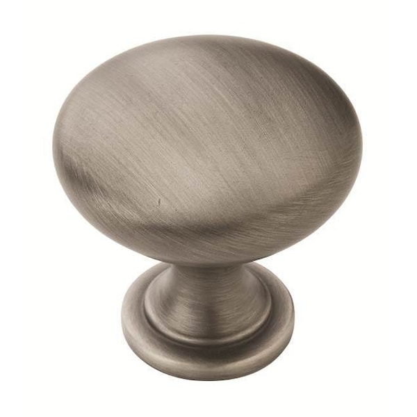 Amerock BP53005AS-25PACK 1-1/4" (32 mm) Diameter Value Cab Knob Antique Silver BP53005AS-25PACK - main