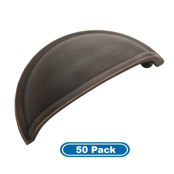 Amerock BP53010ORB-50PACK Pack of 50 3" (76 mm) CTC Allison Cab Cup Pull ORB BP53010ORB-50PACK - main