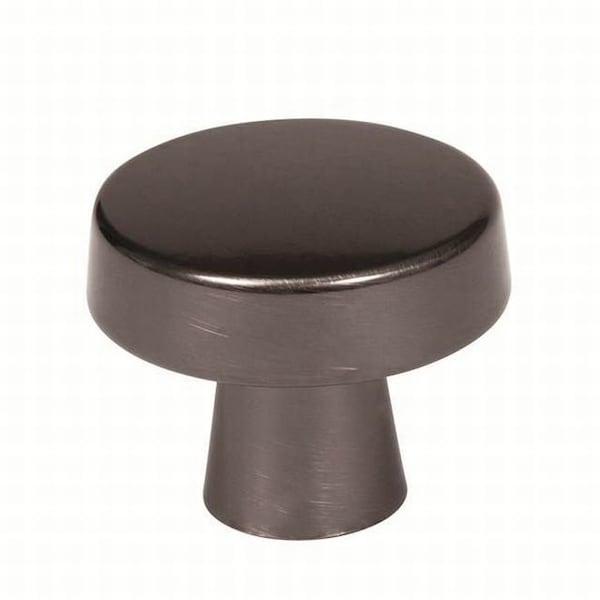 Amerock BP55270GM 1-5/16" (33 mm) Diameter Blackrock Cab Knob Gunmetal Finish BP55270GM - main