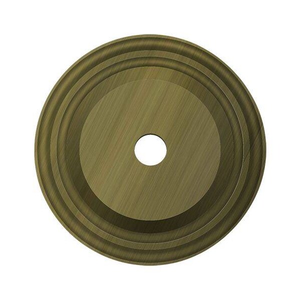 Deltana Base Plate For Knobs, 1-1/2" Diameter Antique Brass BPRC150U5