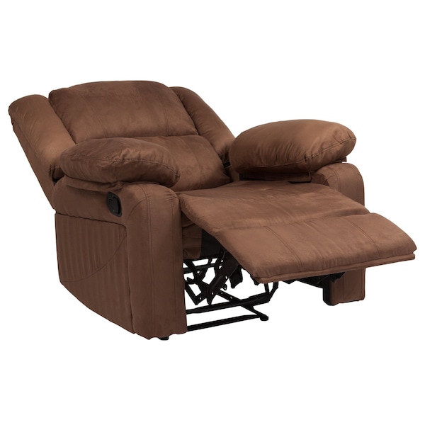Flash Furniture Recliner, Harmony, Microfiber, Brown BT-70597-1-BN