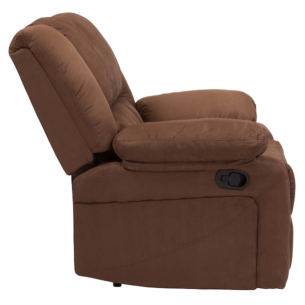 Flash Furniture Recliner, Harmony, Microfiber, Brown BT-70597-1-BN