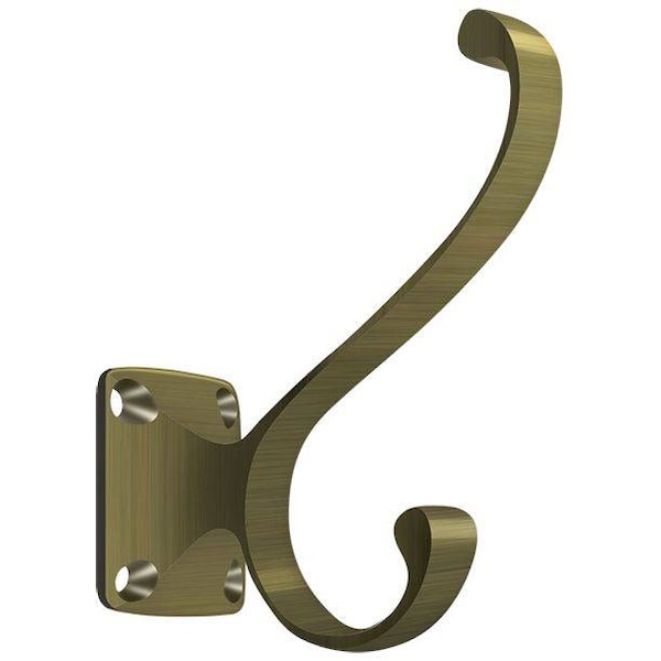 Deltana Heavy Duty, Coat & Hat Hook Antique Brass CAHH35U5 - main