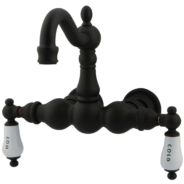Kingston Brass Wall-Mount Clawfoot Tub Faucet, Oil Rubbed Bronze, Tub Wall Mount CC1003T5 - main
