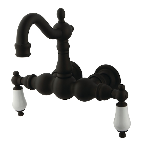 Kingston Brass Wall-Mount Clawfoot Tub Faucet, Oil Rubbed Bronze, Tub Wall Mount CC1005T5 - main