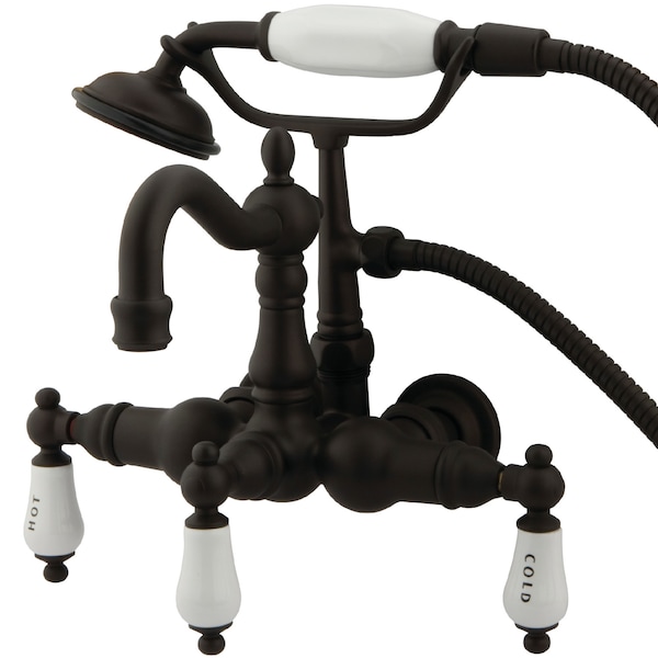Kingston Brass Wall-Mount Clawfoot Tub Faucet, Oil Rubbed Bronze, Tub Wall Mount CC1009T5 - main