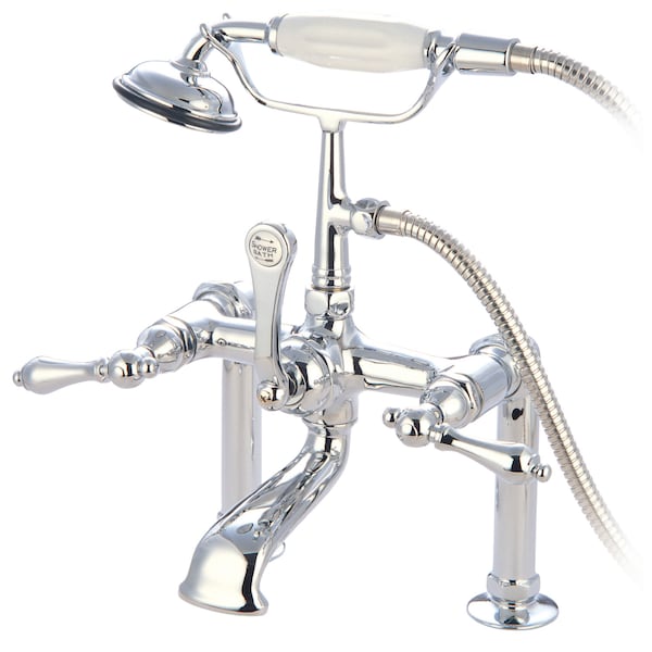 Kingston Brass Deck-Mount Clawfoot Tub Faucet, Polished Chrome, Deck Mount CC104T1 - main