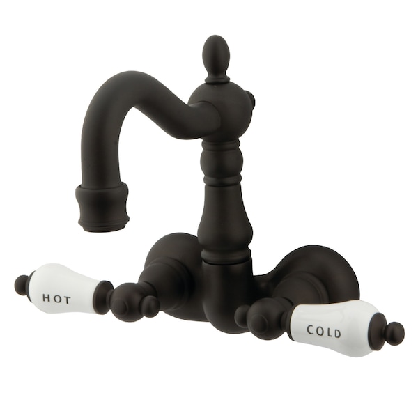 Kingston Brass Wall-Mount Clawfoot Tub Faucet, Oil Rubbed Bronze, Tub Wall Mount CC1073T5 - main