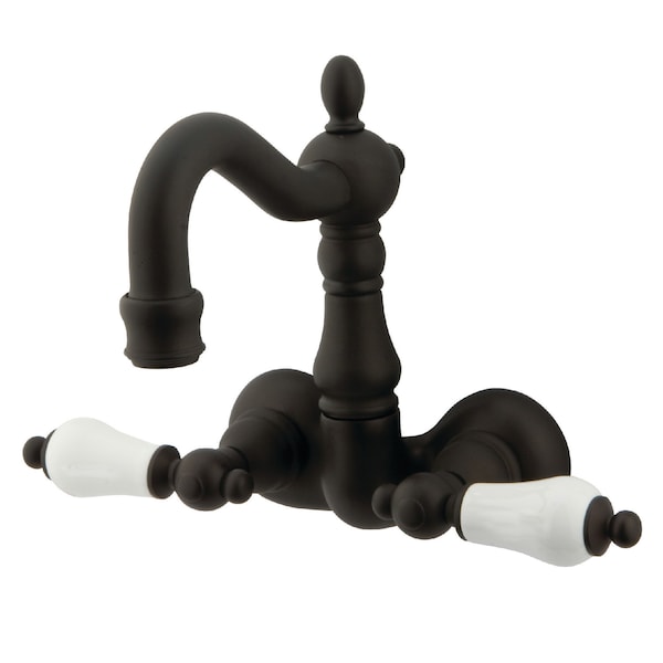 Kingston Brass Wall-Mount Clawfoot Tub Faucet, Oil Rubbed Bronze, Tub Wall Mount CC1075T5 - main