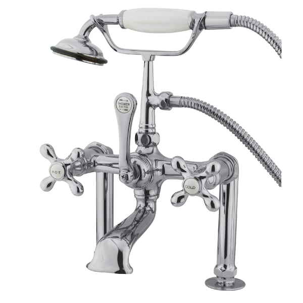 Kingston Brass Deck-Mount Clawfoot Tub Faucet, Polished Chrome, Deck Mount CC110T1 - main