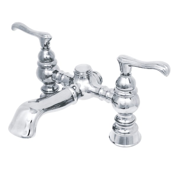 Kingston Brass Deck-Mount Clawfoot Tub Faucet, Polished Chrome, Deck Mount CC1138T1 - main