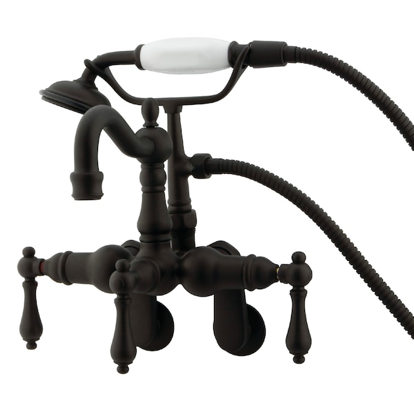 Kingston Brass Wall-Mount Clawfoot Tub Faucet, Oil Rubbed Bronze, Tub Wall Mount CC1301T5 - main