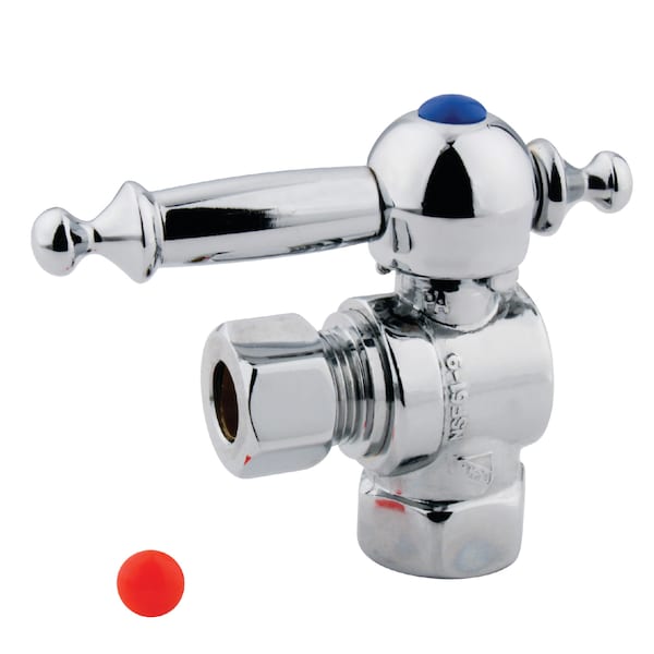 Vintage CC33101TL 3/8" IPS X 3/8" OD Comp Lever Handle Angle Stop CC33101TL - main