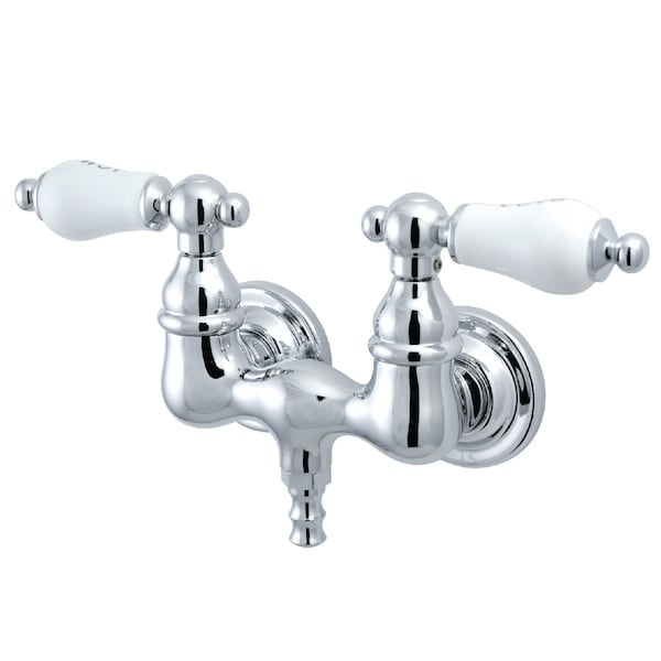 Kingston Brass Wall-Mount Clawfoot Tub Faucet, Polished Chrome, Tub Wall Mount CC34T1 - main