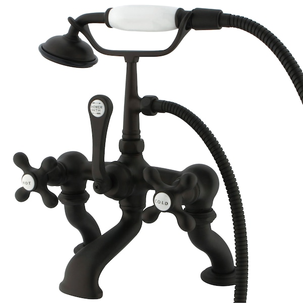 Kingston Brass Deck-Mount Clawfoot Tub Faucet, Oil Rubbed Bronze, Deck Mount CC415T5 - main