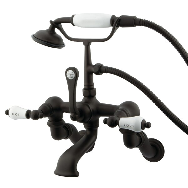 Kingston Brass Wall-Mount Clawfoot Tub Faucet, Oil Rubbed Bronze, Tub Wall Mount CC461T5 - main