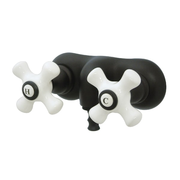Kingston Brass Wall-Mount Clawfoot Tub Faucet, Oil Rubbed Bronze, Tub Wall Mount CC49T5 - main
