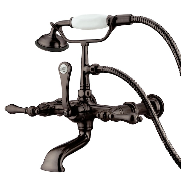 Kingston Brass Wall-Mount Clawfoot Tub Faucet, Oil Rubbed Bronze, Tub Wall Mount CC541T5 - main