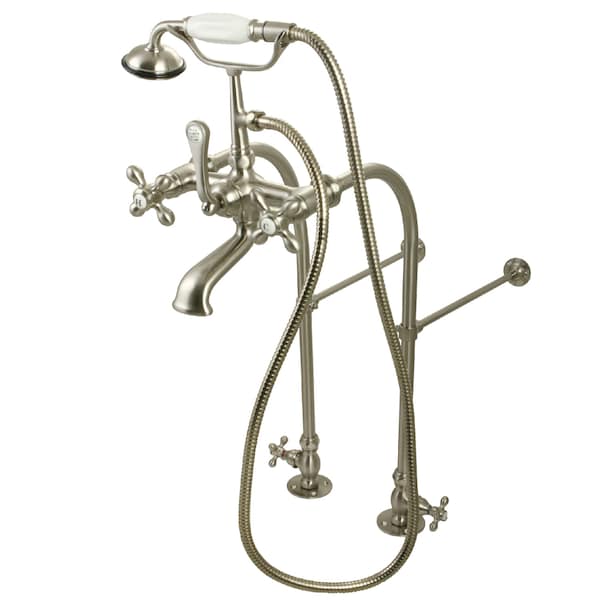 Kingston Brass Clawfoot Tub Faucet Packages, Brushed Nickel, Freestanding CC57T458MX - main