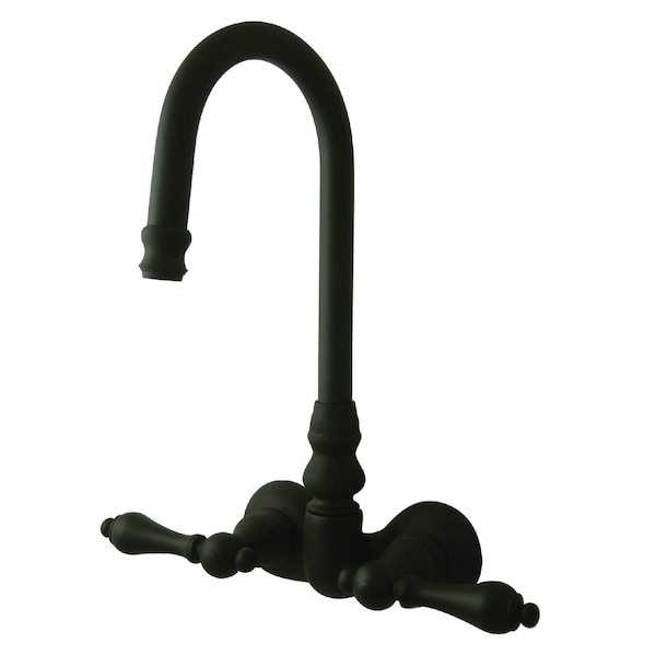 Kingston Brass Wall-Mount Clawfoot Tub Faucet, Oil Rubbed Bronze, Tub Wall Mount CC71T5 - main