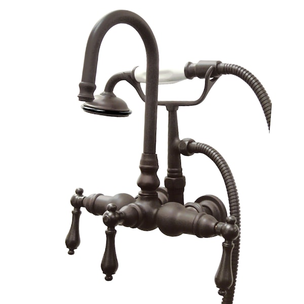 Kingston Brass Wall-Mount Clawfoot Tub Faucet, Oil Rubbed Bronze, Tub Wall Mount CC7T5 - main