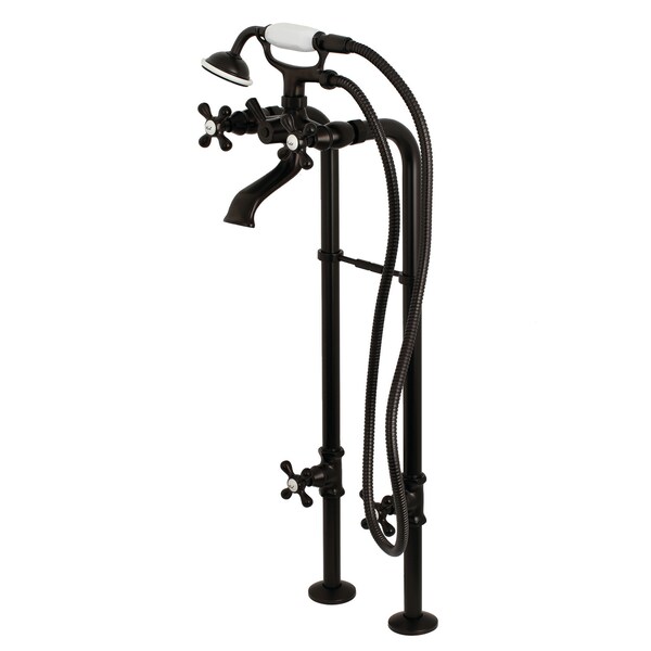 Kingston Brass Freestanding Tub Faucet, Standard, 2, Freestanding, Oil Rubbed Bronze CCK266K5 - main