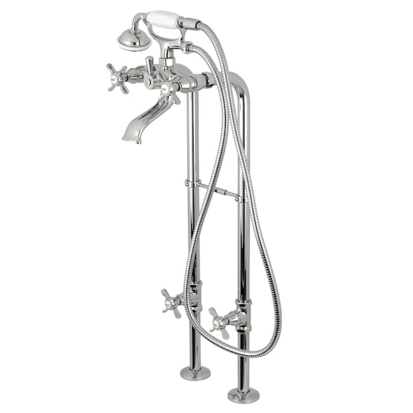 Kingston Brass Freestanding Tub Faucet, Polished Chrome, Freestanding