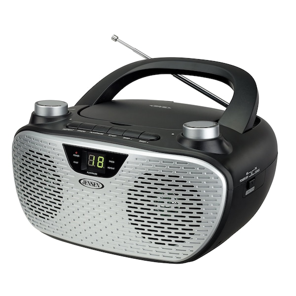Jensen Portable CD Player with AM/FM Radio Bla CD485BK Zoro