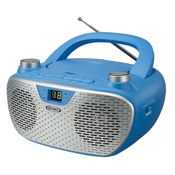 Jensen Portable CD Player with AM/FM Radio Blu CD485BL Zoro